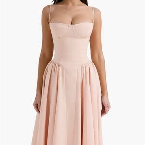 House of CB Blush Strapless Dress